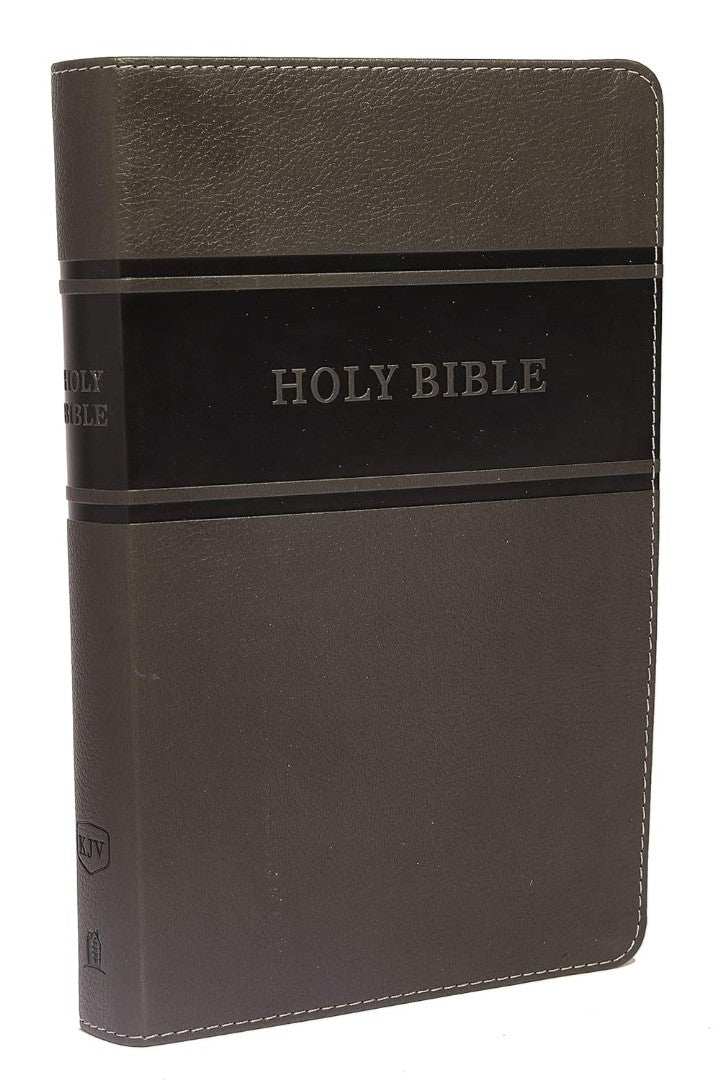 KJV Holy Bible: Deluxe Gift, Gray Leathersoft, Red Letter