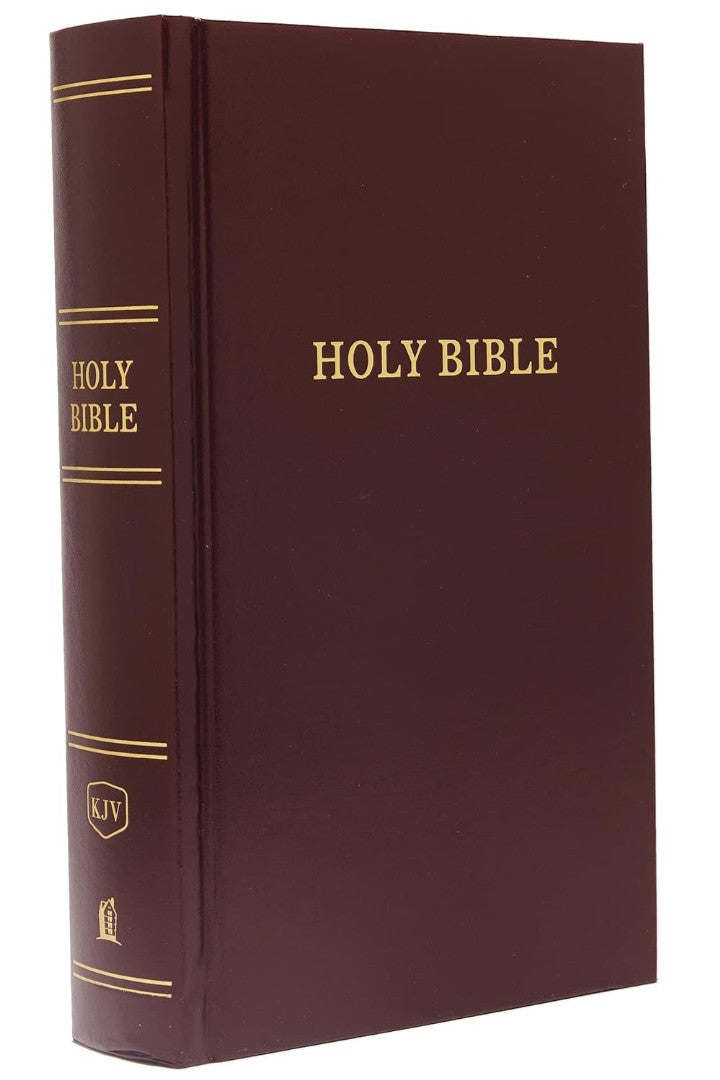KJV Pew Bible, Hardcover, Burgundy, Red Letter