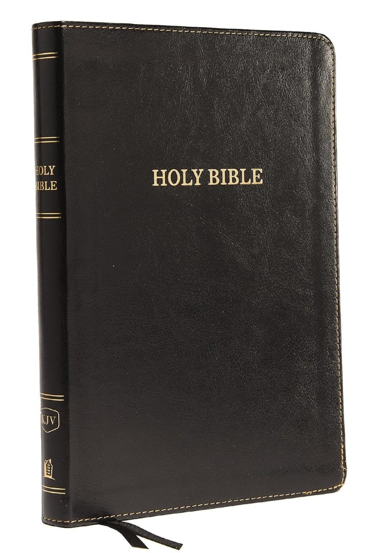 KJV Holy Bible Large Print Thinline, Black, Red Letter