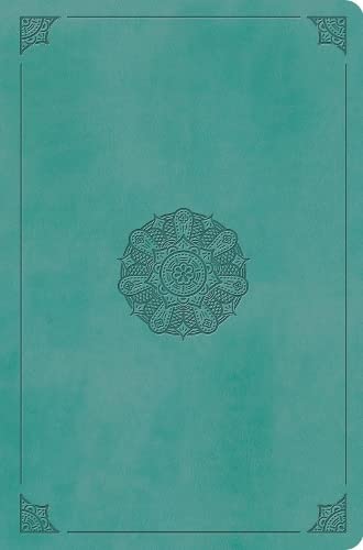 ESV Value Compact Bible, Turquoise, Emblem Design