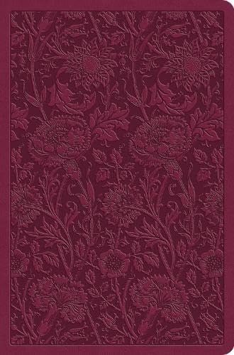 ESV Value Compact Bible, Raspberry, Floral Design