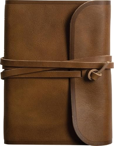 ESV Large Print Compact Bible, Red Letter, Natural Leather