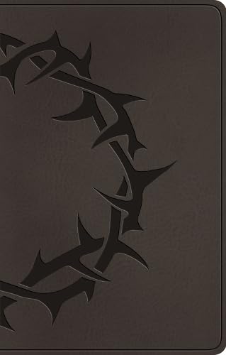 ESV Premium Gift Bible, Charcoal, Crown Design