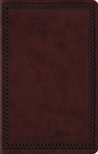 ESV Premium Gift Bible, Mahogany, Border Design