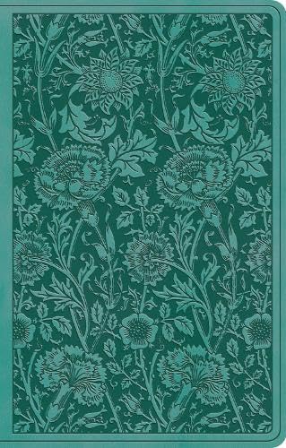 ESV Premium Gift Bible, Teal, Floral Design