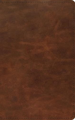 ESV Thinline Bible, Red Letter, Full Grain Leather, Brown