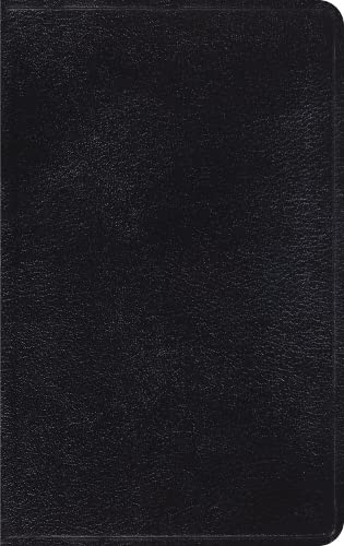 ESV Thinline Bible, Red Letter, Genuine Leather, Black