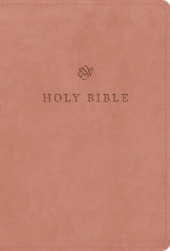 ESV Large Print Compact Bible, Blush Rose