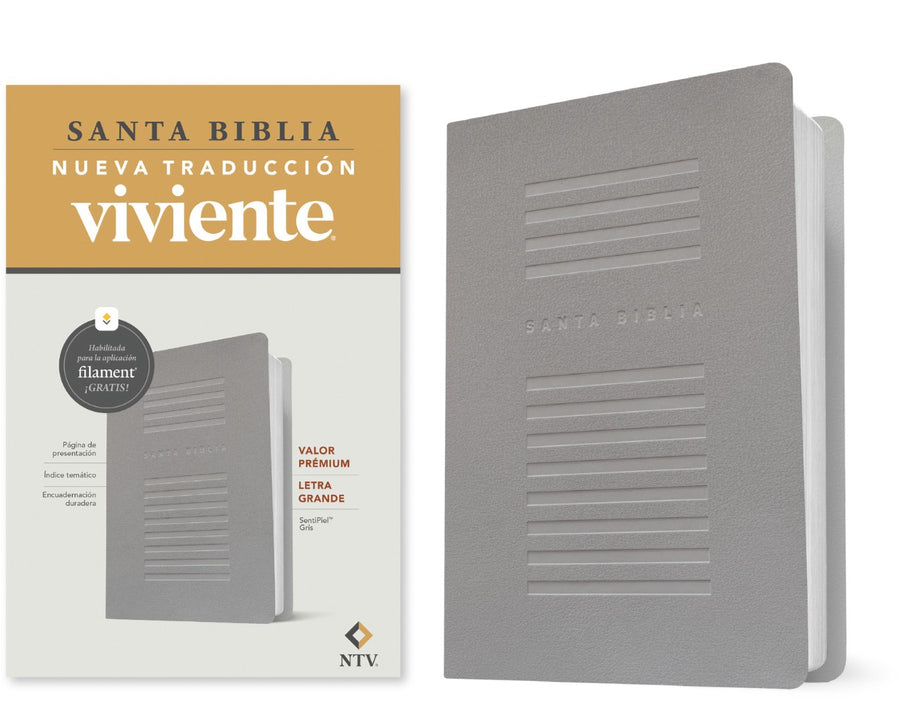 Biblia Valor Prémium NTV, Letra Grande Con Filament - Re-vived