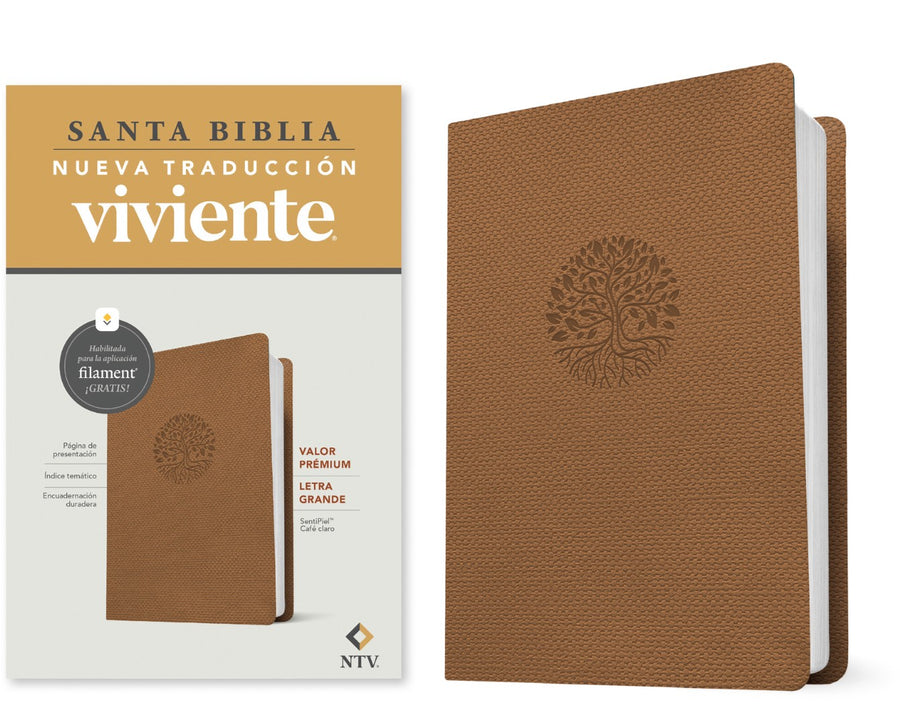 Biblia Valor Prémium NTV, Letra Grande Con Filament - Re-vived