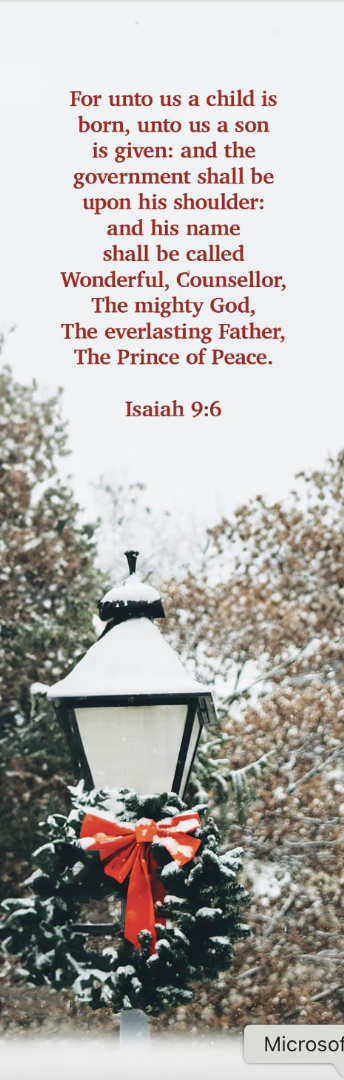 Christmas Bookmark: His Name (pack of 25)