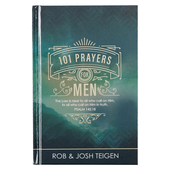 101 Prayers For Men Green Hardcover Gift Book - Psalm 145:18