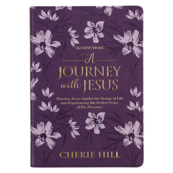 A Journey With Jesus Purple Faux Leather Devotional