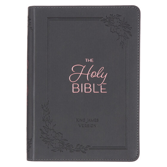 Cobalt Grey Large Print Compact King James Version Bible
