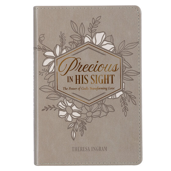 Precious In His Sight Taupe Faux Leather Gift Book