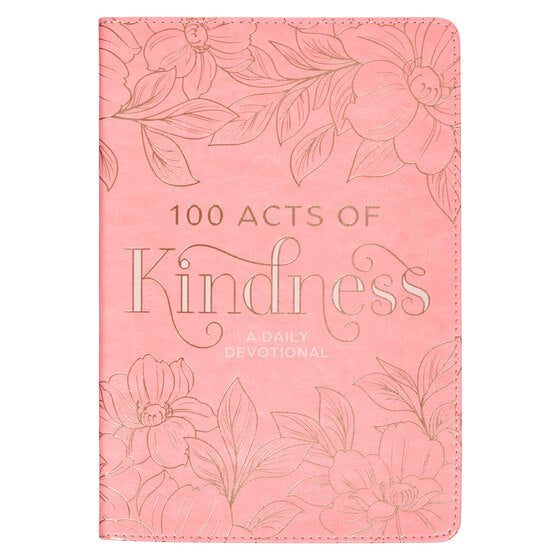 100 Acts Of Kindness Pink Faux Leather Devotional