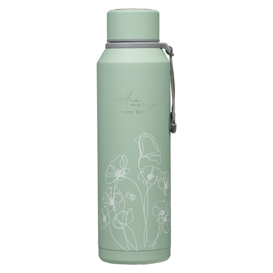 Mercy Hazy Teal Stainless Steel Water Bottle - Re-vived