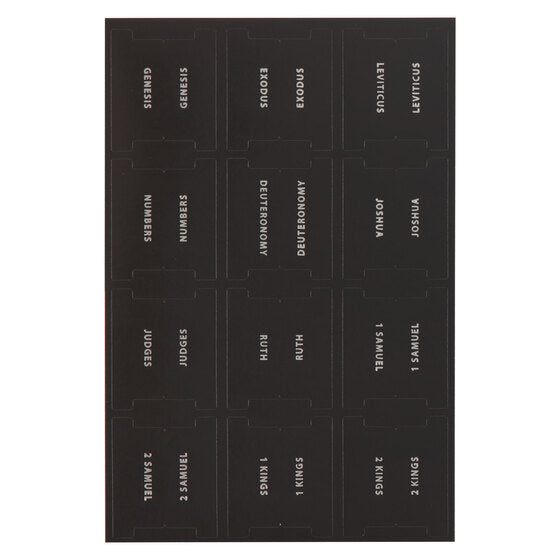Black And Silver Bible Indexing Tabs - Re-vived