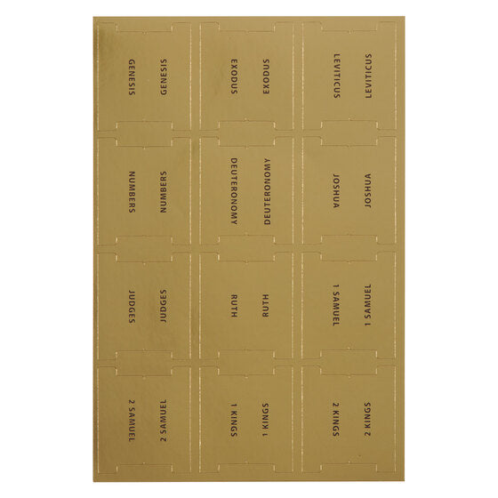 Bible Indexing Tabs For Gold Gilt-Edged Bibles - Re-vived