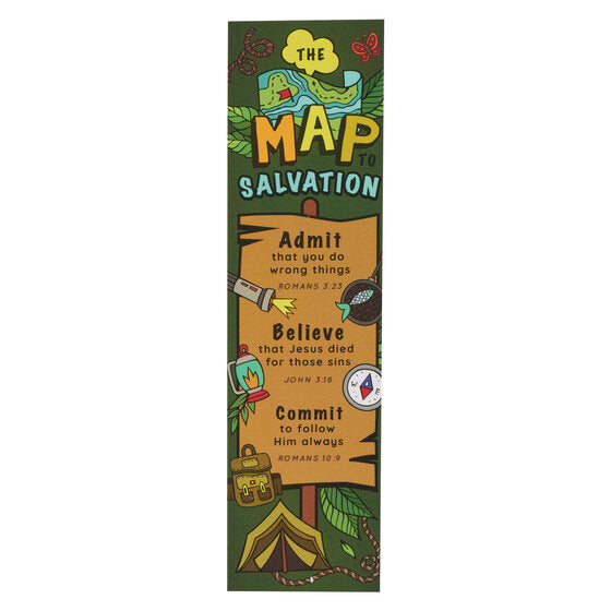 Map To Salvation Sunday School/Teacher Bookmark Set ,The
