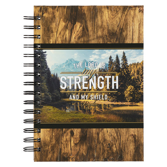 Lord Is My Strength Wirebound Journal - Psalm 28:7 ,The