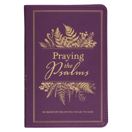 Praying the Psalms Purple Faux Leather Prayer Book