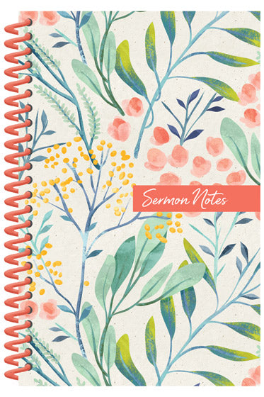 Sermon Notes Journal [Floral]
