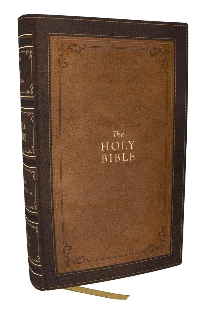 1611 KJV With Apocrypha, Brown Leathersoft