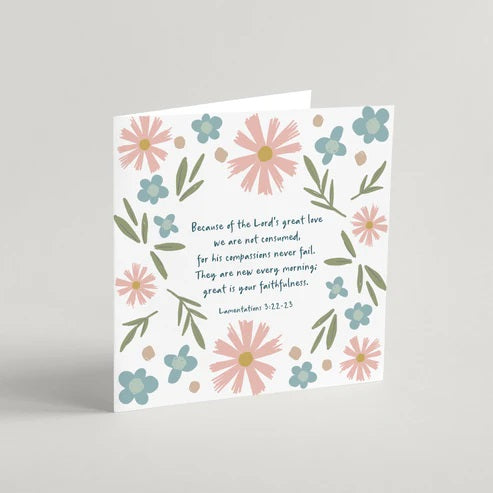 Great Is Your Faithfulness Greeting Card & Envelope