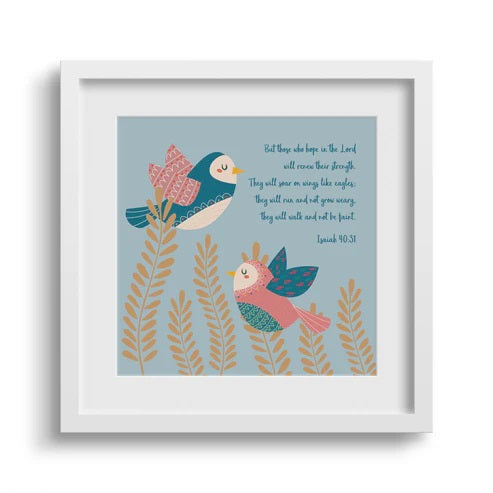 But Those Who Hope 6X6 White Framed Print