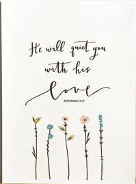 He Will Quiet You By Emily Burger - A4 Print