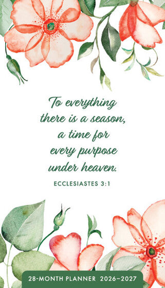 2026 28-Month Planner: Floral Scripture
