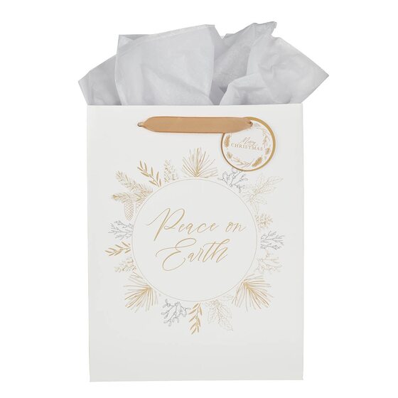 Large Gift Bag & Card: Peace On Earth
