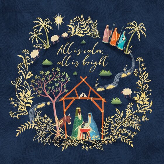 All Is Calm All Is Bright (Pack of 4)