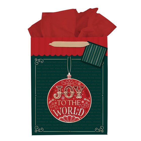 Medium Gift Bag: Joy To The World