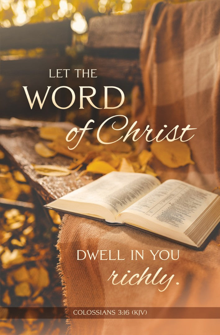 Let the Word of Christ Bulletin (pack of 100)