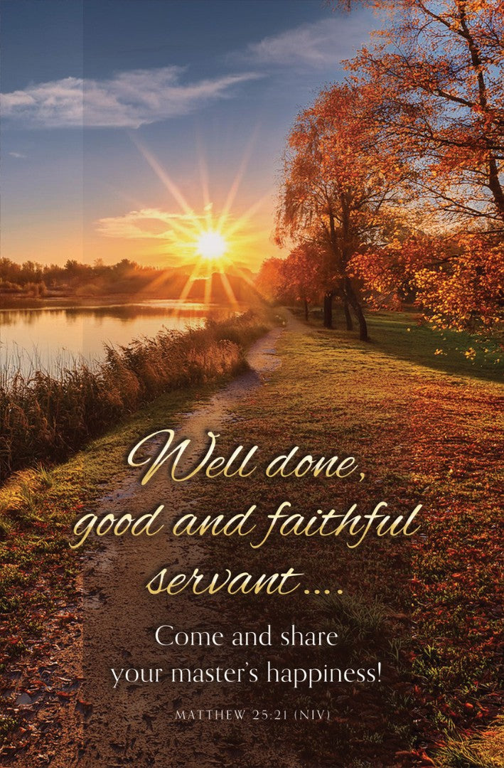 Good and Faithful Servant Funeral Bulletin (pack of 100)