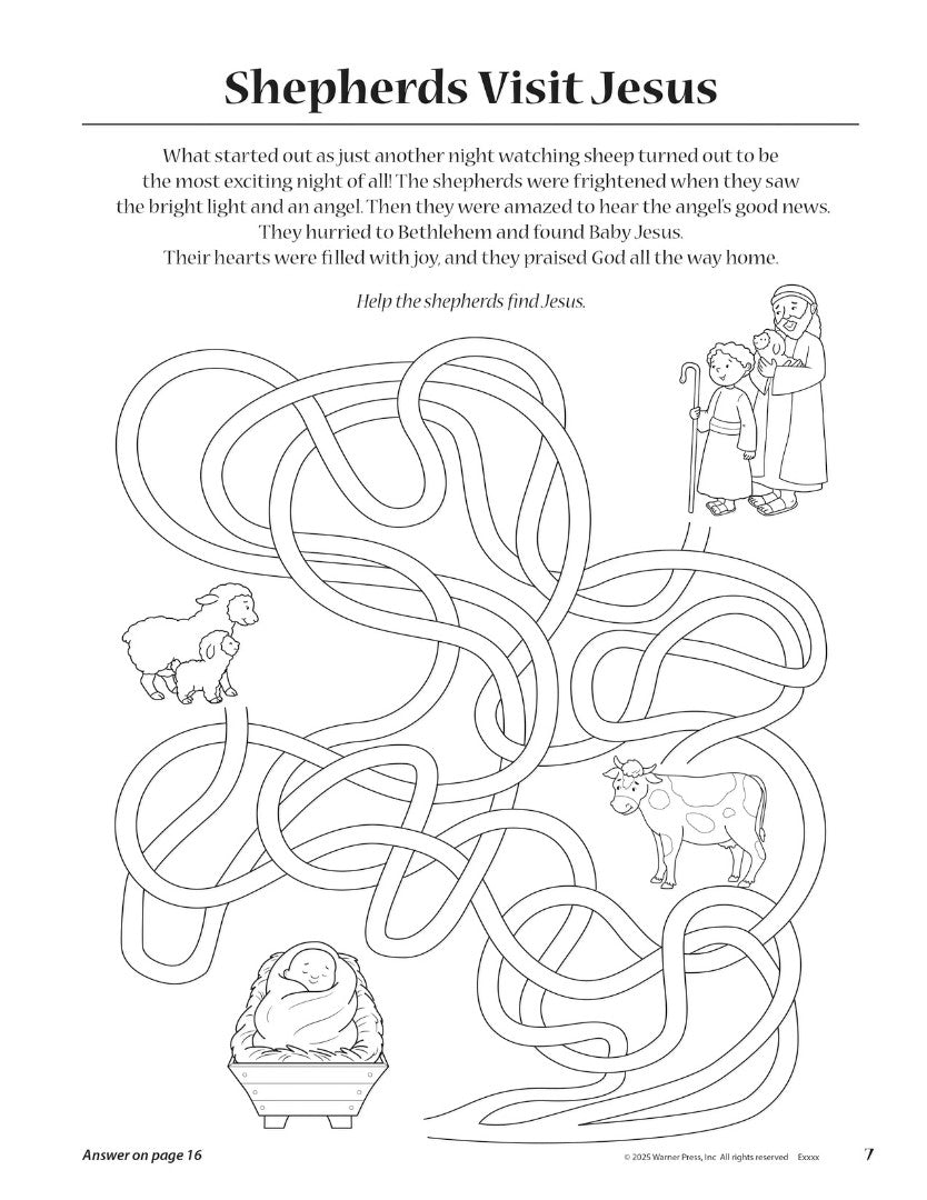 Christmas Puzzles Coloring Activity Book
