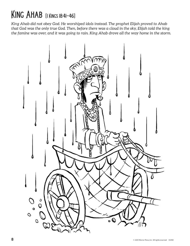 Bible Kings and Princes Coloring Activity Book
