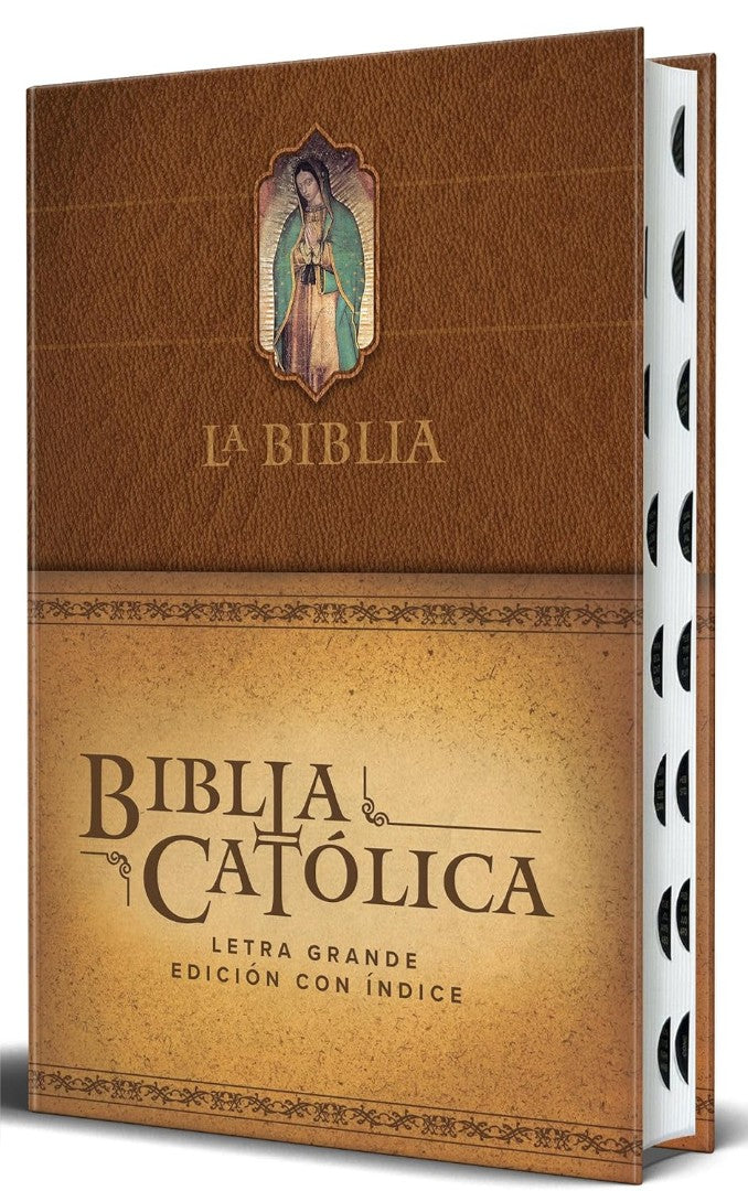 La Biblia CatóLica: EdicióN Letra Grande. Hc, MarróN Con ÍNd