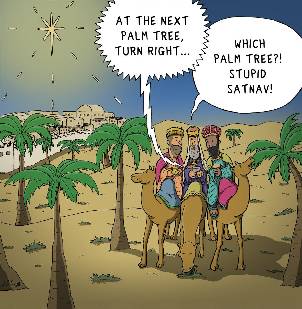 Lost Wise Men Christmas Card - Nutty Nativity – Re-vived