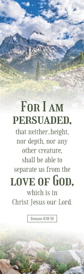 Inspirational Bookmark: For I Am Persuaded (Pack of 25)