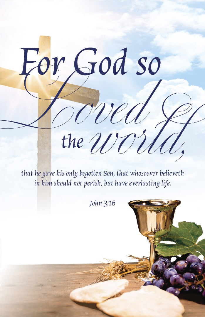 Communion Bulletin: For God (Pack of 100)