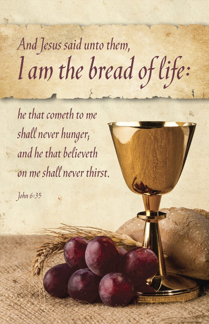 Communion Bulletin: I Am The Bread (Pack of 100)