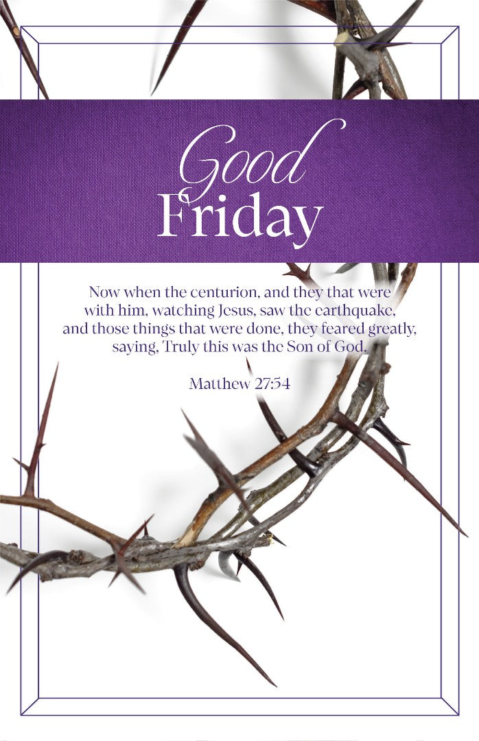 Good Friday Bulletin: Watching Jesus (Pack of 100)