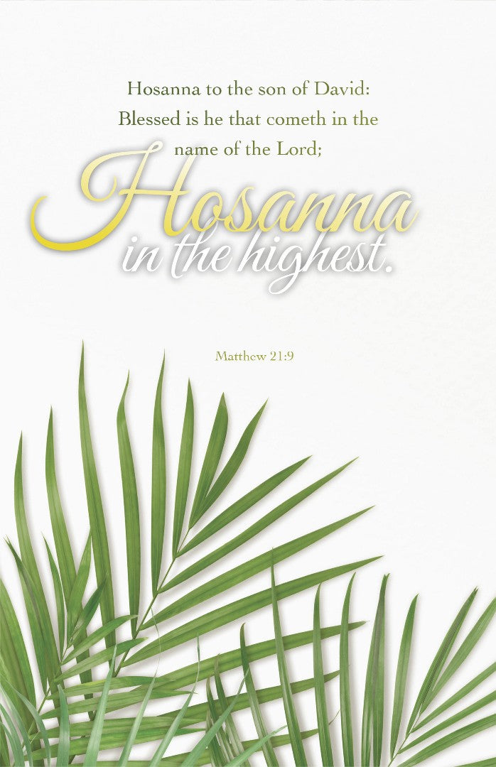 Palm Sunday Bulletin: Cometh in the Name (Pack of 100)