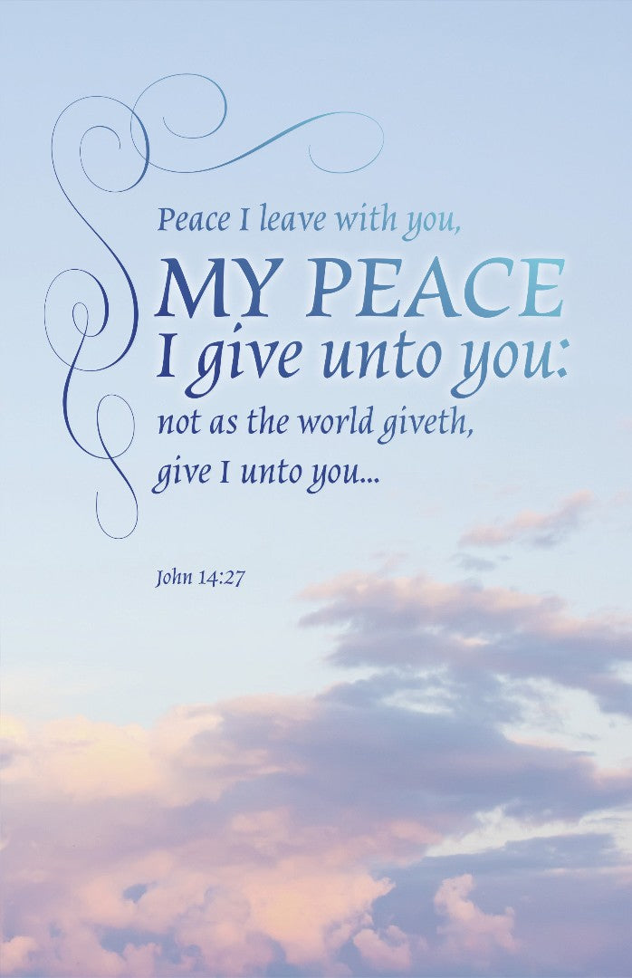 Funeral Bulletin: My Peace (Pack of 100)