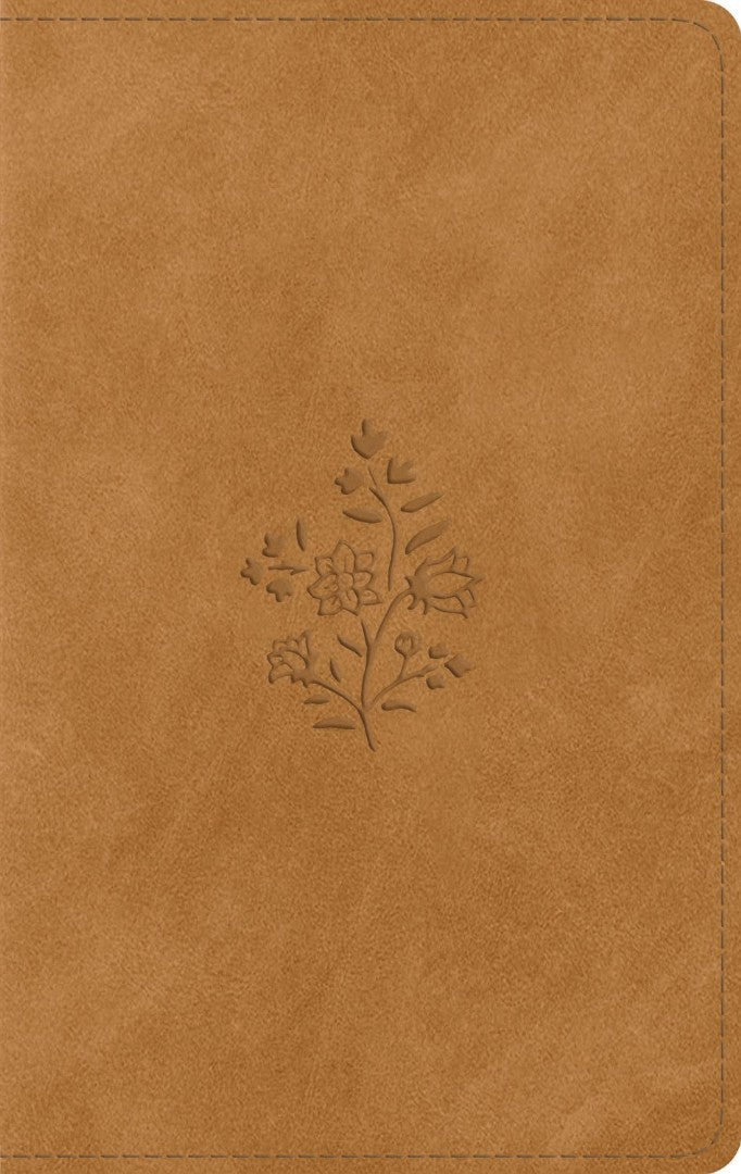 ESV Giant Print Personal Size Bible, Nubuck Caramel