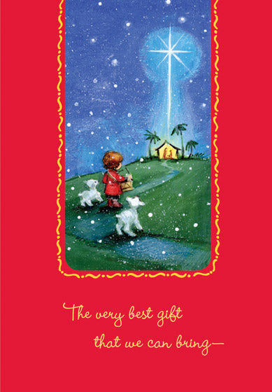 Christmas Card Box - The Very Best Gift (18 Cards) - Re-vived
