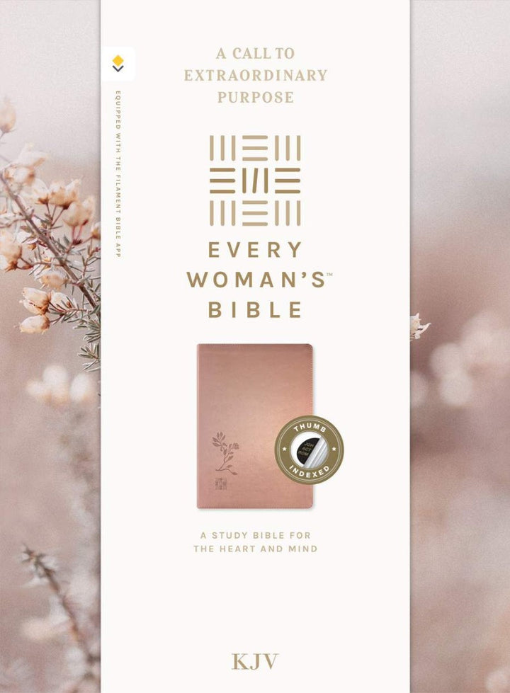 KJV Every Woman's Bible, Filament Enabled, Rose, Indexed